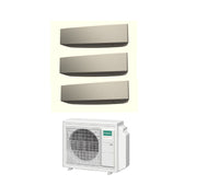 Climatizzatore Condizionatore General Fujitsu Trial Split Inverter KETA Silver 9+12+12 btu con AOHG30KBTA4 R-32 9000+12000+12000 Wi-Fi Optional - Novita 