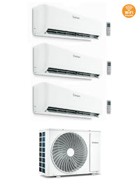 Climatizzatore Condizionatore Vaillant Trial Split Inverter serie climaVAIR PRO 9+9+12 con VAM1-070A3NO R-32 9000+9000+12000