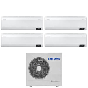 Climatizzatore Condizionatore Samsung Quadri Split Inverter serie WINDFREE ELITE 9+9+9+12 con AJ080TXJ4KG/EU R-32 Wi-Fi integrato 9000+9000+9000+12000