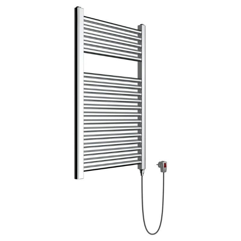 Termoarredo bagno scaldasalviette elettrico calorifero termosifone cromo lucido *** finitura- cromo lucido, misure h1...