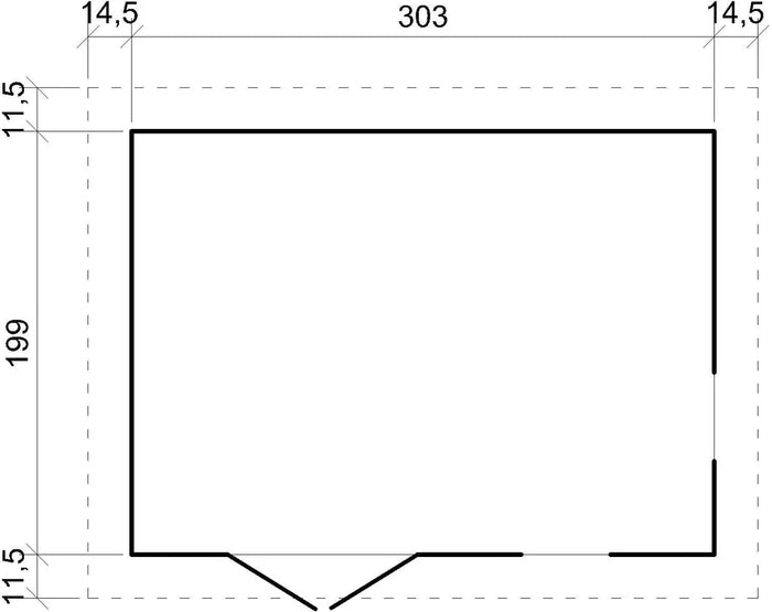 Casetta da giardino  - 6m2 - con tegole bituminose - TIMBELA M334FB+H334FBBLACK