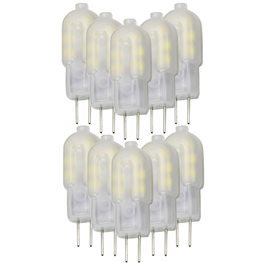 Lampadina led spillo g4 2watt resa 18watt risparmio energetico 6000k pezzi 10