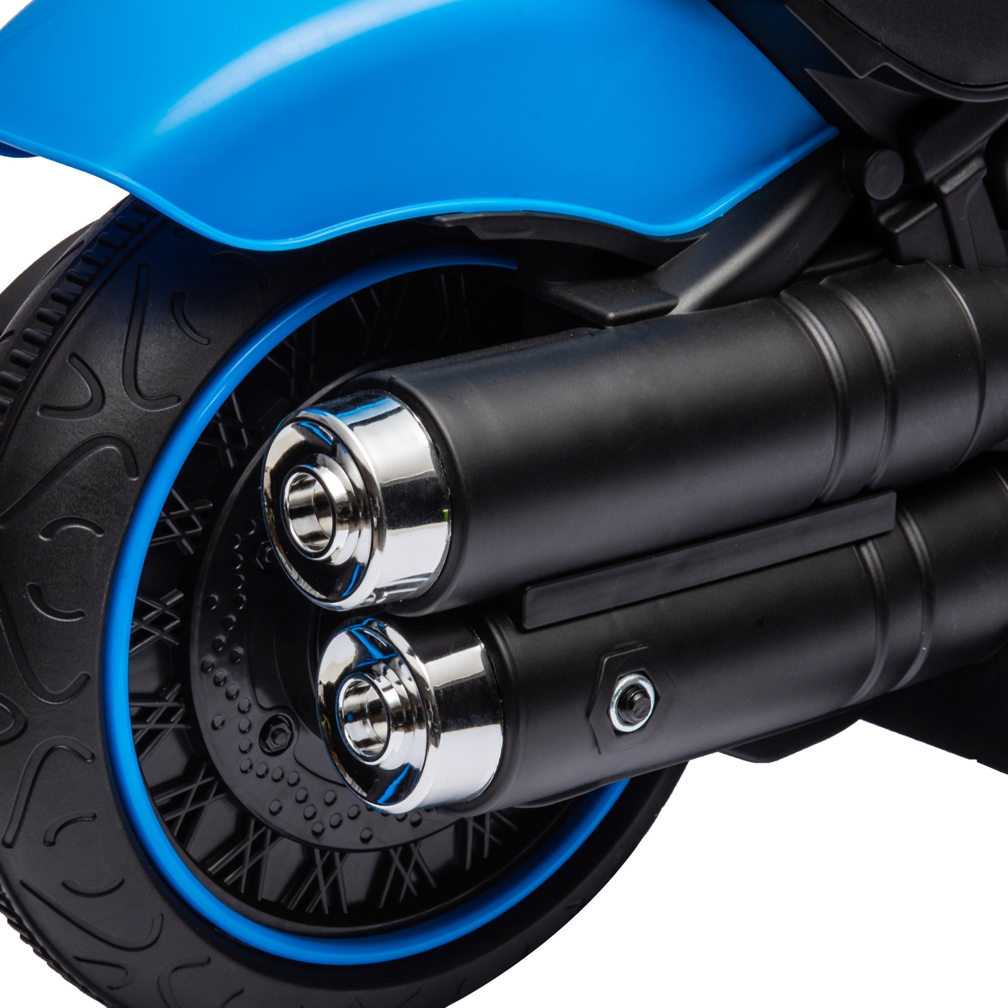 Moto Elettrica per Bambini 6V Blu e Nero