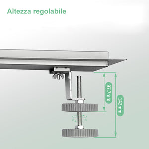Canalina doccia a pavimento 110cm con panello piastrellabile in acciaio inox AICA ITALY scarico doccia 2-in-1 spazzolato