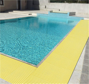 Tappeto Gomma Bordo Piscina Rotolo 15 MT Multiuso Lavello Giallo