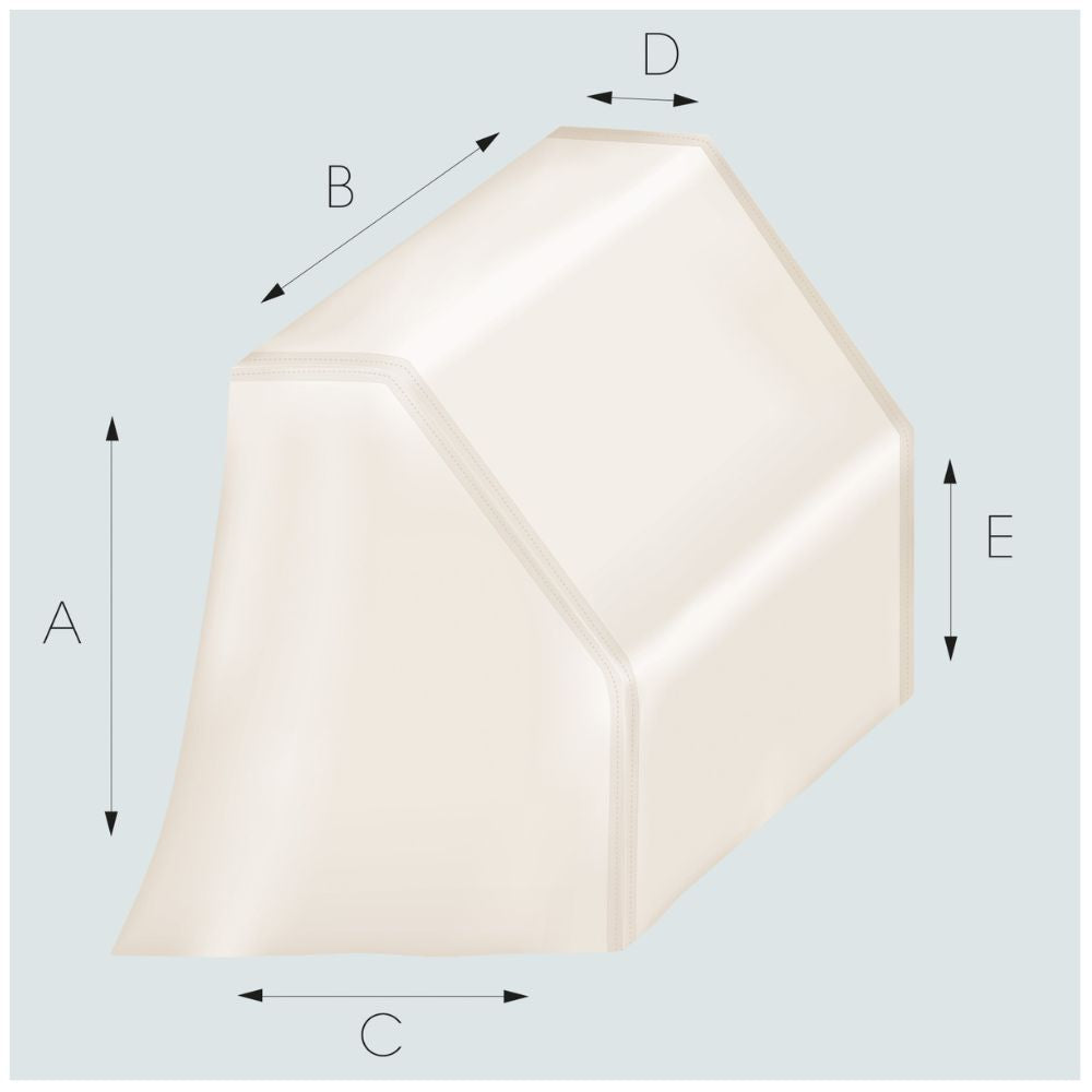 Tessilmare copri consolle piccolo imbarcazioni a 125 b 80 c 65 d 25 e 60 cm