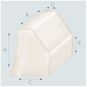 Tessilmare copri consolle piccolo imbarcazioni a 125 b 80 c 65 d 25 e 60 cm