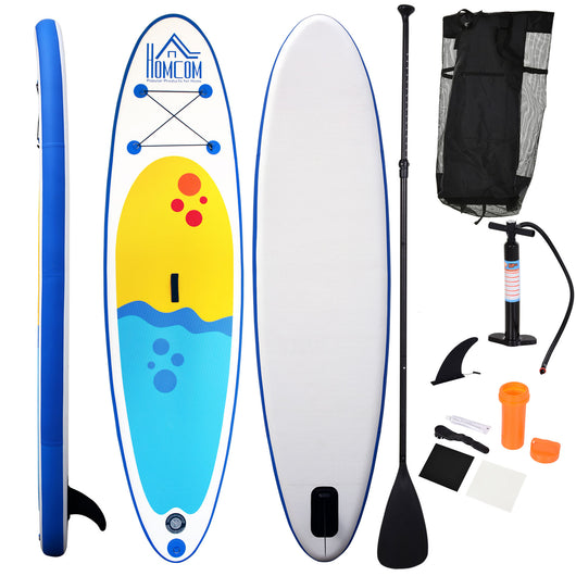 Easycomfort Tavola SUP Gonfiabile Stand Up Paddle con Pagaia Regolabile, Tavola da Surf con Accessori Inclusi, Blu 305x76x10cm