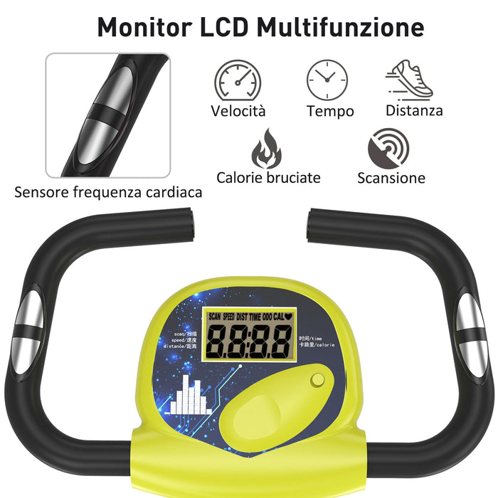 Cyclette Magnetica Pieghevole con Display LCD