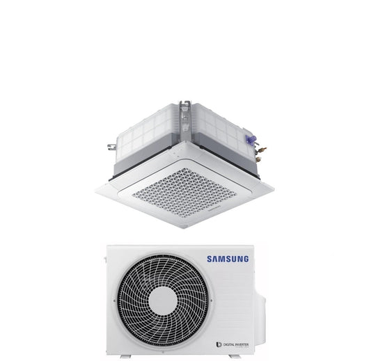 Climatizzatore Condizionatore Samsung Inverter Cassetta 4 Vie Mini Windfree 18000 Btu AC052RNNDKG R-32 Wi-Fi Optional con Pannello Incluso