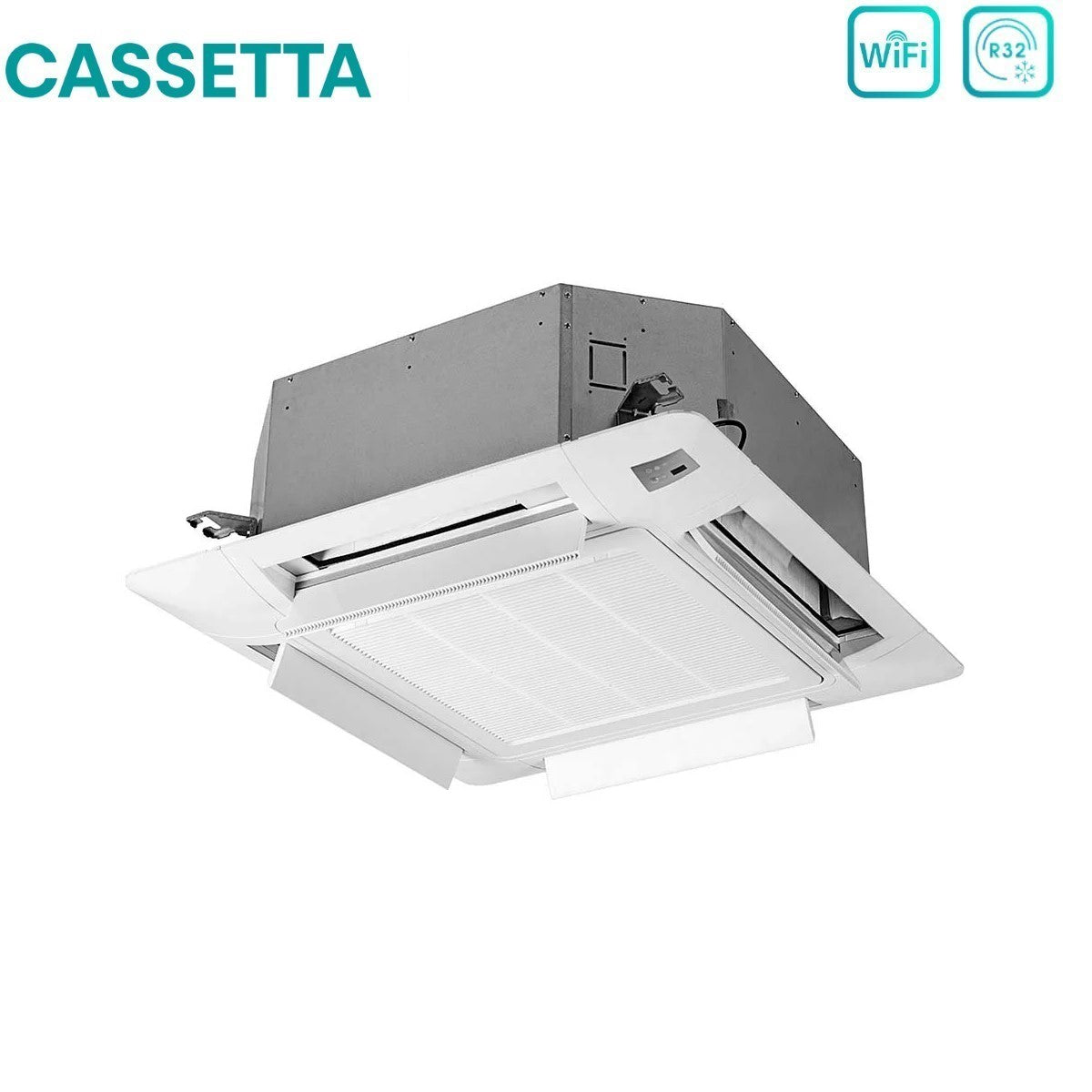 Unità Interna a Cassetta Hisense 12000 Btu ACT35UR4RCC8 R-32 Wi-Fi Optional con Telecomando e Pannello Incluso