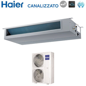 Climatizzatore Condizionatore Haier Inverter Canalizzato Canalizzabile Media Prevalenza 60000 Btu AD160S2SM3FA Trifase R-32 Wi-Fi Optional Telecomando Infrarossi Haier YR-HRS01 + Ricevente RE-02