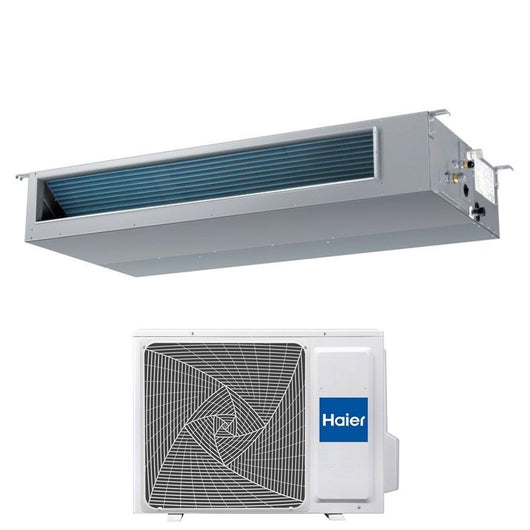 Climatizzatore Condizionatore Haier Inverter Canalizzato Canalizzabile Media Prevalenza 18000 Btu AD50S2SM3FA R-32 Wi-Fi Optional Telecomando Infrarossi Haier YR-HRS01 + Ricevente RE-02