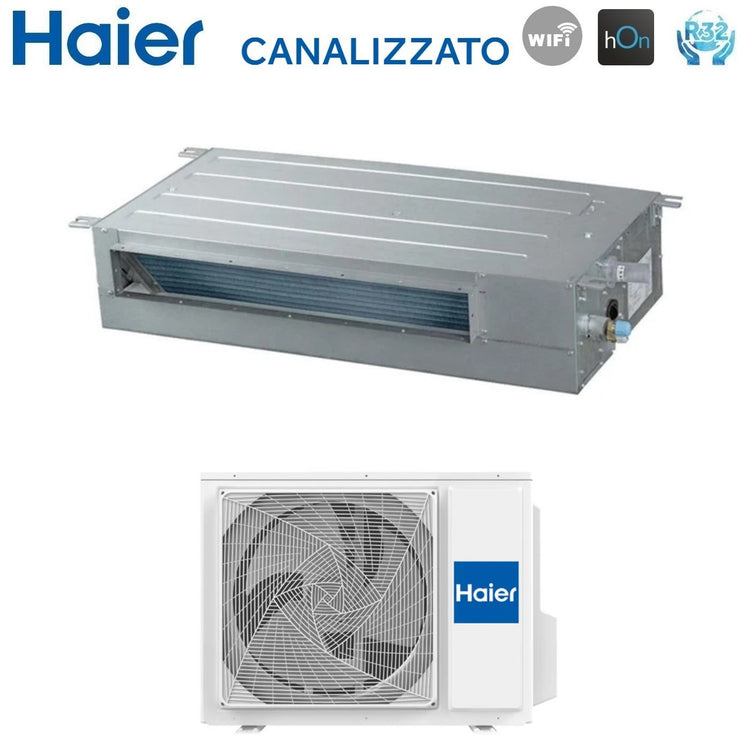 Climatizzatore Condizionatore Haier Inverter Canalizzato Slim Bassa Prevalenza 24000 Btu AD71S2SS1FA + 1U71S2SR2FA R-32 Wi-Fi Integrato A++/A