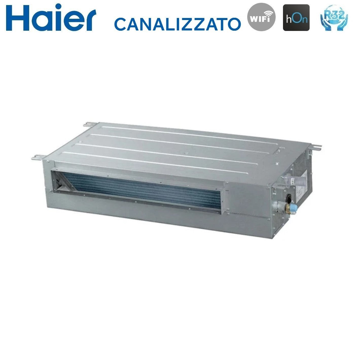 Climatizzatore Condizionatore Haier Inverter Canalizzato Slim Bassa Prevalenza 24000 Btu AD71S2SS1FA + 1U71S2SR2FA R-32 Wi-Fi Integrato A++/A