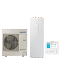 Pompa di Calore Aria-Acqua Splittata Samsung ClimateHub AE260RNWSGG + AE090RXEDGG bollitore di 260 litri Trifase con Comando Incluso