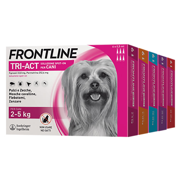 ANTIPARASSITARIO 'FRONTLINE TRI-ACT' cani 40/60 kg - 3 pipette ml 6 FRONTLINE