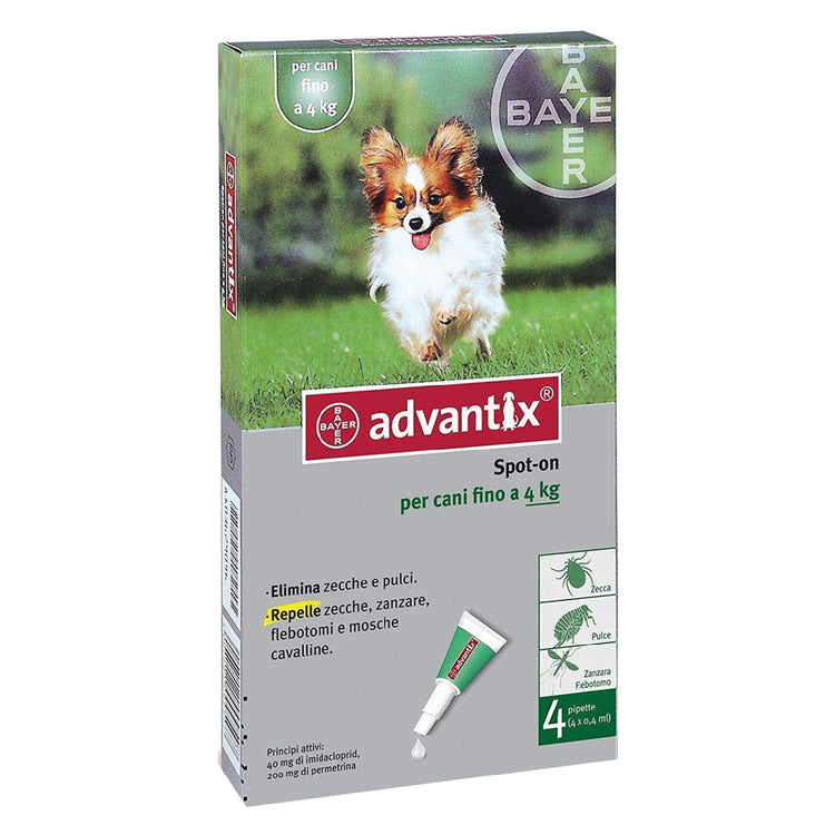 ANTIPARASSITARIO 'ADVANTIX SPOT-ON' 4-10 kg - 6 pipette ml 1 BAYER