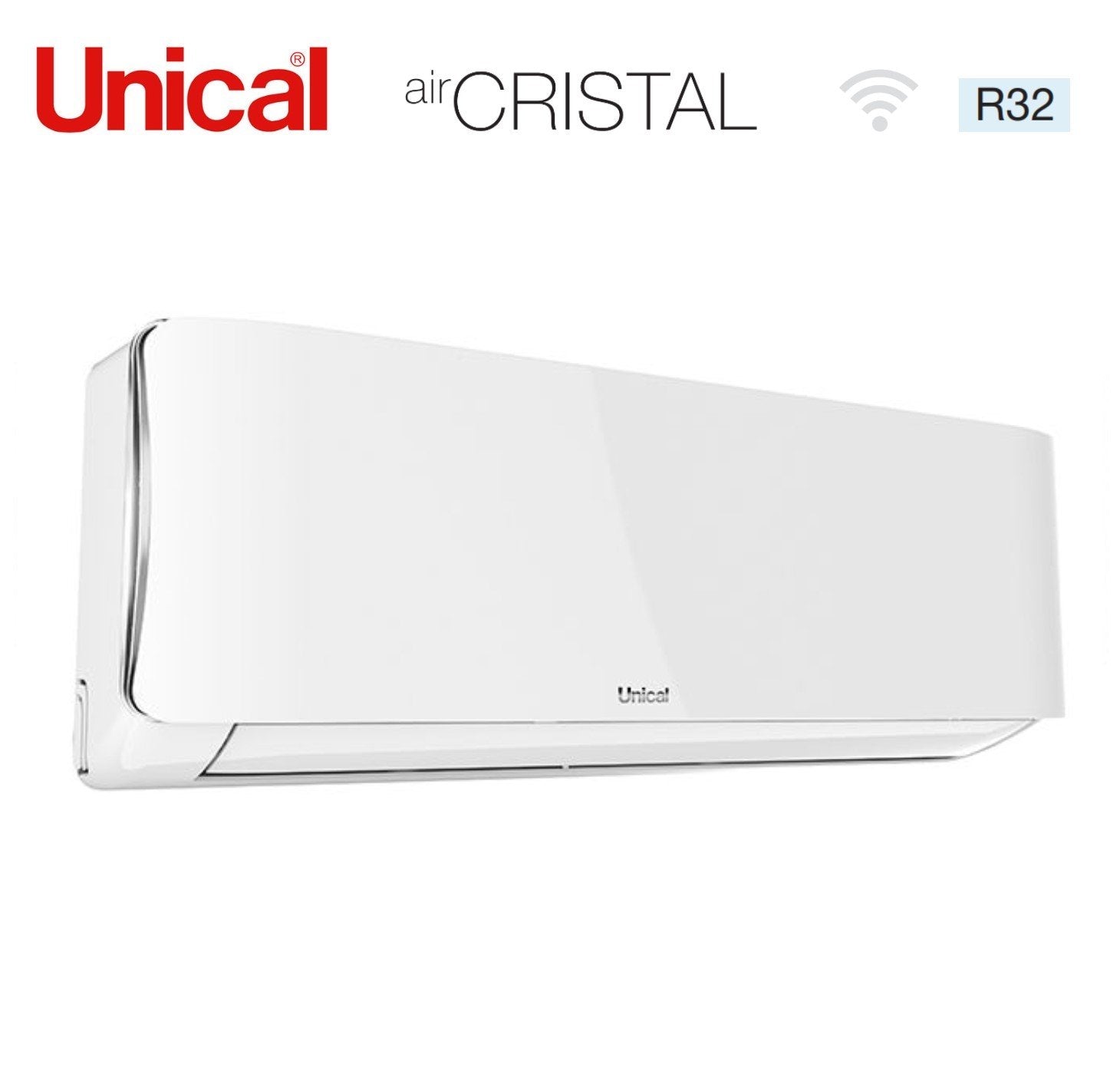 Climatizzatore Condizionatore Unical Dual Split Inverter serie AIR CRISTAL 10+10 con XMX2 18HE R-32 Wi-Fi Optional 10000+10000