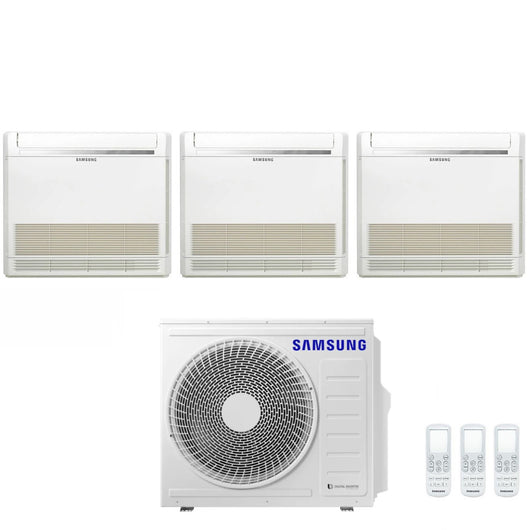 Climatizzatore Condizionatore Samsung Trial Split Inverter Console 9+9+9 con AJ052TXJ3KG/EU R-32 9000+9000+9000 con Telecomando Incluso