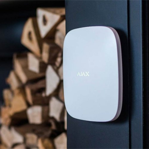 AJAX AJ-HUBPLUS-W AJHUBP-W Unità centrale intelligente plus wireless Jeweller 868MHz connettività WIFI/3G DUAL SIM/ETHERNET colore bianco 11795