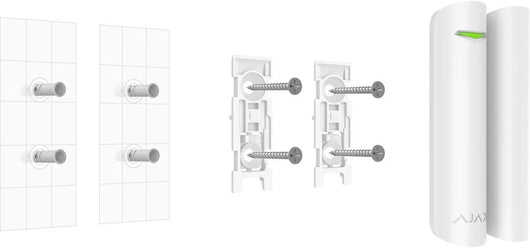 AJAX AJDPP DoorProtect Plus Contatto magnetico senza fili 868MHz wireless per porte e finestre colore bianco AJ9999