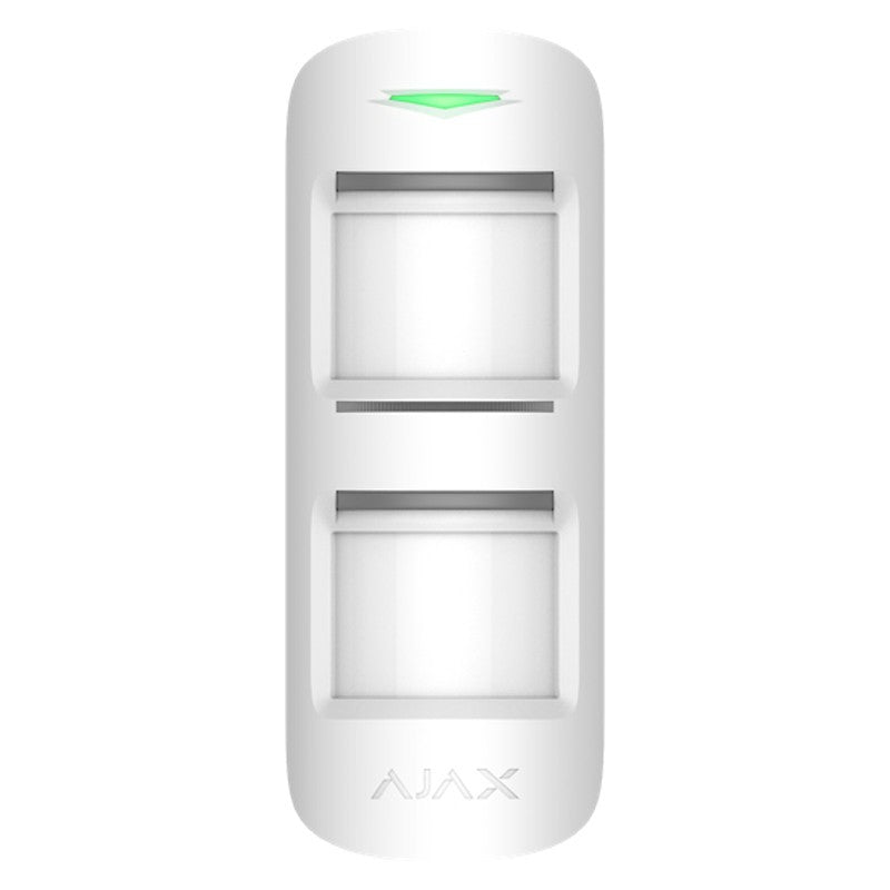 AJAX AJMPO MotionProtect Outdoor Rilevatore di movimento wireless 868MHz da esterno con anti-mascheramento avanzato e immunità agli animali domestici bianco AJ12895