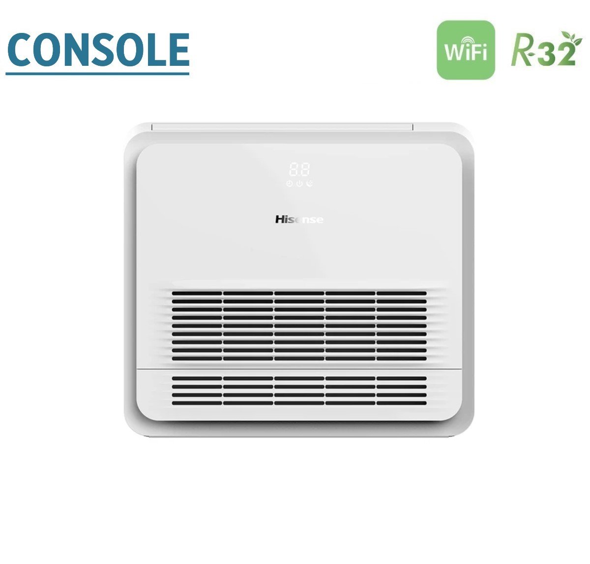 Climatizzatore Condizionatore Hisense Dual Split Console 9+9 con 2AMW42U4RGC R-32 Wi-Fi Optional Telecomando di Serie Incluso 9000+9000