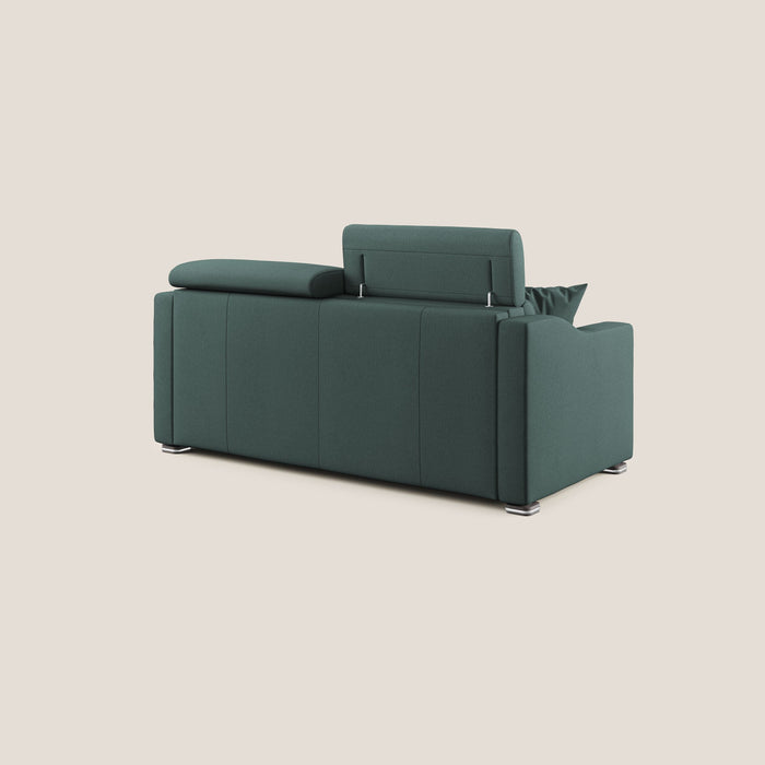 Divano Letto 3 Posti 211x100x98 cm in Tessuto Verde