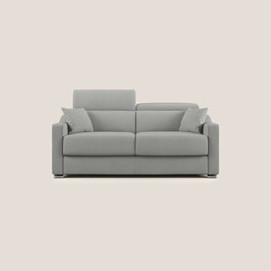 Divano Letto 3 Posti 211x100x98 cm in Tessuto Grigio