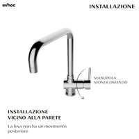 Miscelatore Evhoc ANTARES in ottone cromato