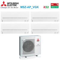 Climatizzatore Condizionatore Mitsubishi Electric Quadri Split Inverter Serie AP-VGK 7+7+7+7 con MXZ-4F72VF R-32 Wi-Fi Integrato 7000+7000+7000+7000