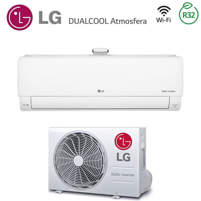 Climatizzatore Condizionatore LG Inverter DualCool ATMOSFERA 9000 Btu AP09RK.NSJ R-32 Wi-Fi integrato A++/A+