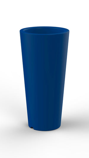 Vaso ⌀34x86 cm in Resina Arkema Tondo 86 Blu