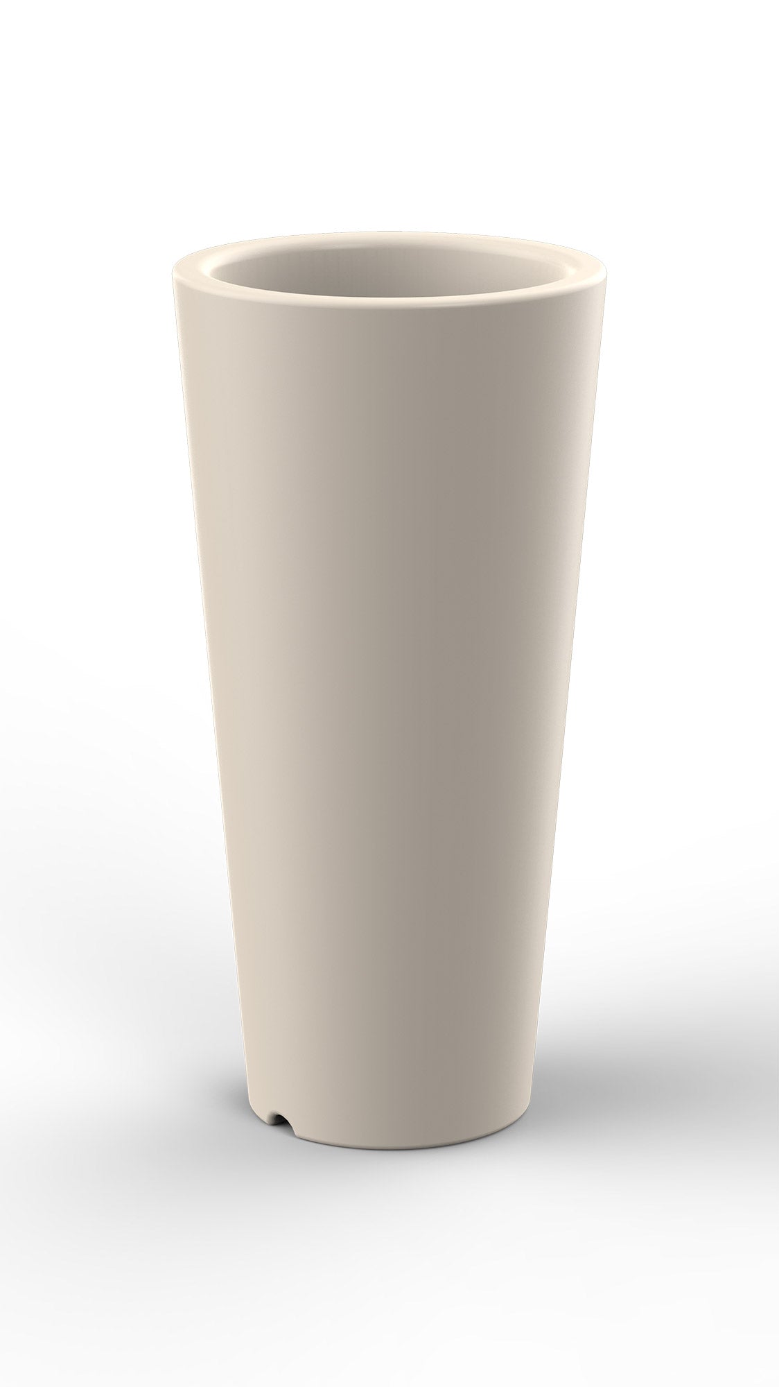 Vaso ⌀34x86 cm in Resina Arkema Tondo 86 Bianco