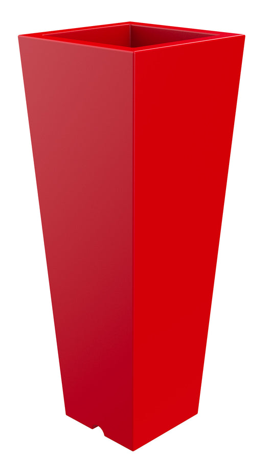 Vaso 37,5x102 cm in Resina Arkema Quadro 102 Cherry