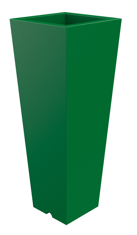 Vaso 37,5x102 cm in Resina Arkema Quadro 102 Verde Scuro