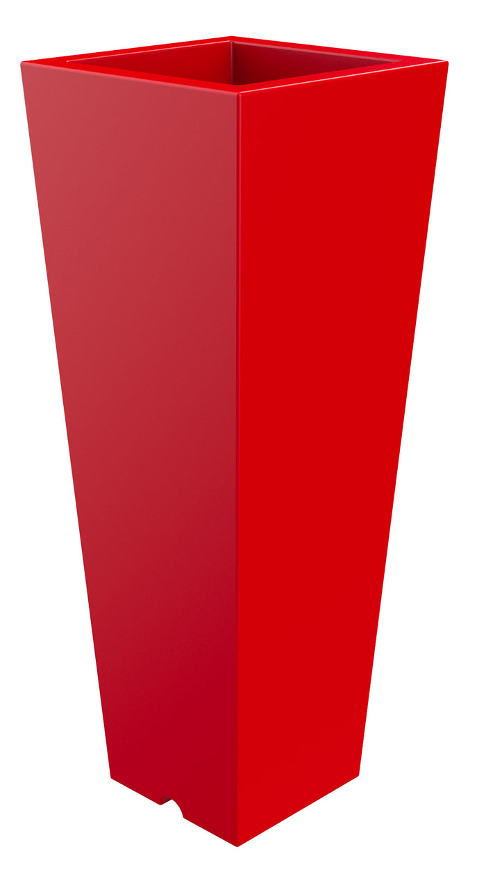 Vaso 34x86 cm in Resina Arkema Quadro 86 Cherry