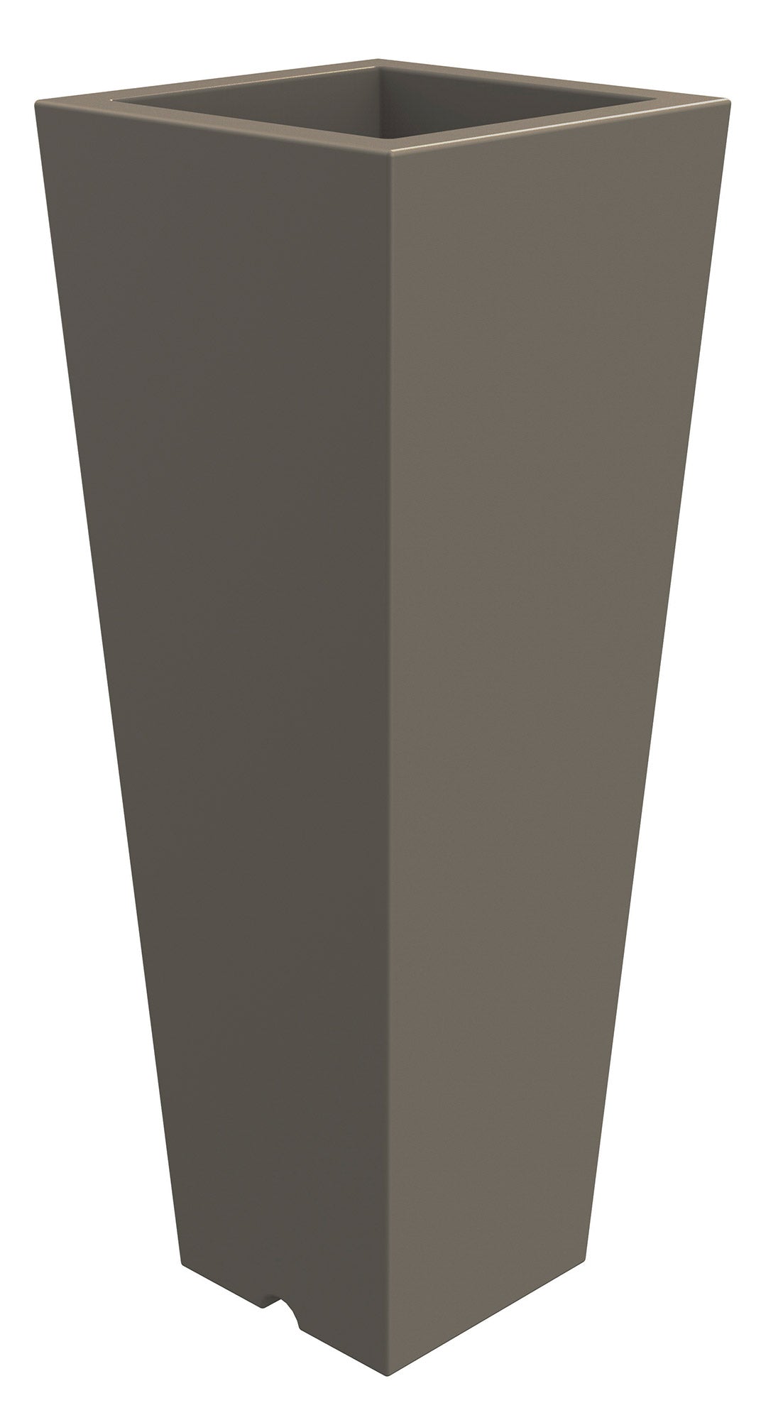 Vaso 34x86 cm in Resina Arkema Quadro 86 Dove Grey