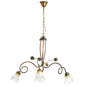 4984/3 - Lampadario Arianna 3 Luci Bronzo