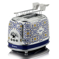 ARIETE TOASTER CAPRI EDITION (155) - TOSTAPANE ELETTRICO IN METALLO - 6 LIVELLI DORATURA - ESPULSIONE AUTOMATICA - 2 FETTE - 815W