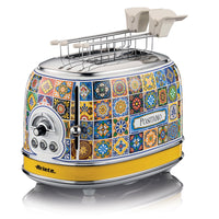 ARIETE TOASTER POSITANO EDITION (155) - TOSTAPANE ELETTRICO IN METALLO - 6 LIVELLI DORATURA - ESPULSIONE AUTOMATICA - 2 FETTE -810W