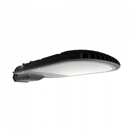 ARMATURA LAMPADA STRADALE LED 50W MEANWELL CHIP SAMSUNG BIANCO FREDDO 6400K SLIM IP65 