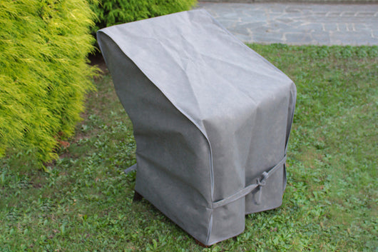 Custodia Fodera per Sedie da Giardino Impilabili 65x65x90/120 cm in Mytex Impermeabile Taupe