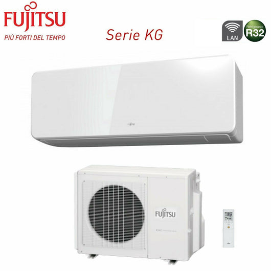 Climatizzatore Condizionatore Fujitsu Inverter serie KG 9000 Btu ASYG09KGTF Codice 3NGF87215 R-32 Wi-Fi Integrato Classe A+++/A+++