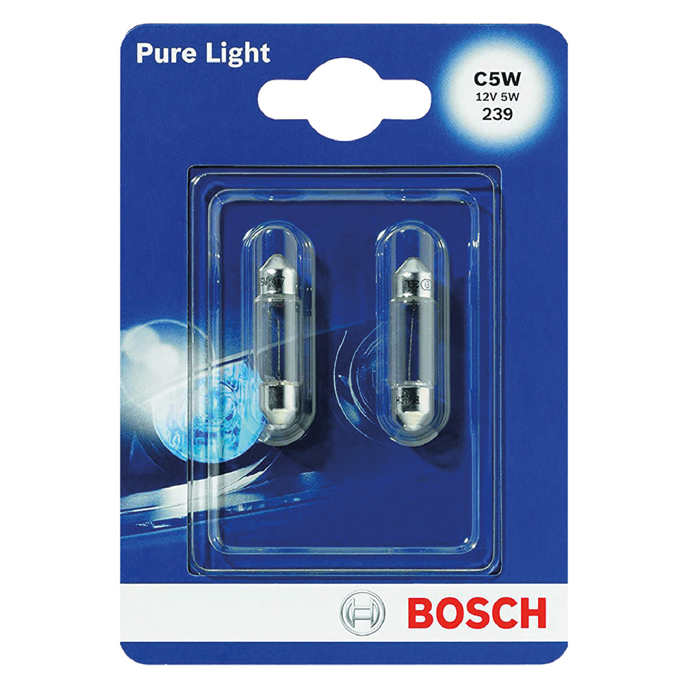 LAMPADINA LUCE TARGA attacco SV8,5-8 - 2 pezzi BOSCH