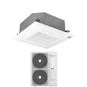 Climatizzatore Condizionatore Hisense Inverter a Cassetta serie SUPER 36000 Btu AUC105UR4RKC8 + AUW105U4RK7 R-32 Wi-Fi Optional Classe A++/A+ con Telecomando e Pannello Incluso