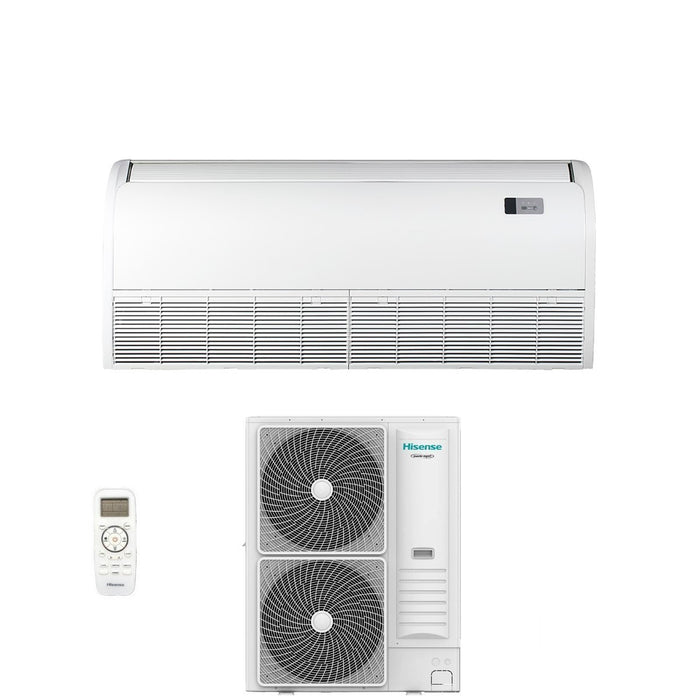 Climatizzatore Condizionatore Hisense Inverter Soffitto / Pavimento serie SUPER 36000 Btu AUV105UR4RC8 + AUW105U4RK7 R-32 Wi-Fi Optional Classe A++/A+ con Telecomando di serie Incluso