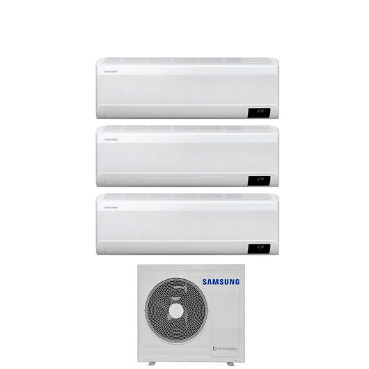 Climatizzatore Condizionatore Samsung Trial Split Inverter serie WINDFREE AVANT 9+9+18 con AJ100TXJ5KG R-32 Wi-Fi Integrato 9000+9000+18000 - Novità