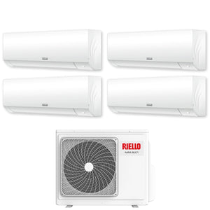 Climatizzatore Condizionatore Riello Quadri Split Inverter serie AARIA PLUS I 9+12+12+12 con AARIA MULTI 485 PI R-32 Wi-Fi Integrato 9000+12000+12000+12000